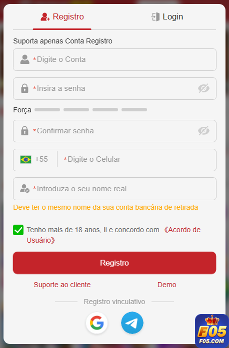 Experiência de Jogos f05.com